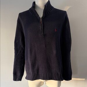 Polo Ralph Lauren Dark Blue Zip-Up Sweater